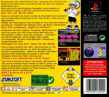 Yeh Yeh Tennis (EU) box cover back